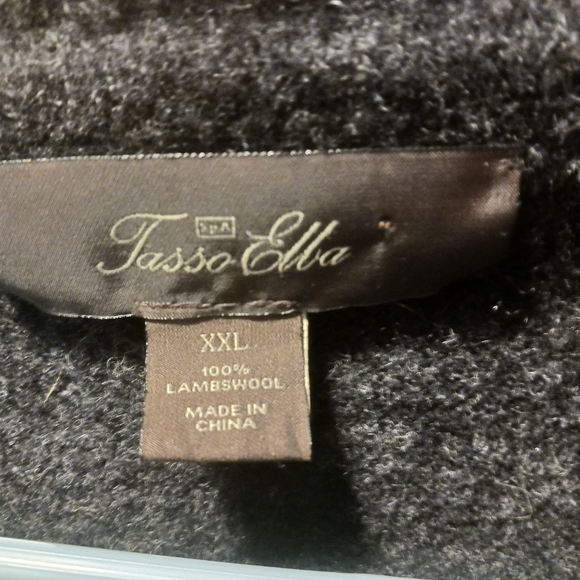 Pre-owned tasso Ella's wool with zip up pockets black jacket xxl - Picture 5 of 5